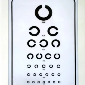 لوحة رمد معلّقة مضيئة – Illuminated Eye Examination Chart