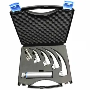 لارنج سكوب ستانلس ستيل قابل للتعقيم – 5 سلاح Stainless Steel Laryngoscope – 5 Blades