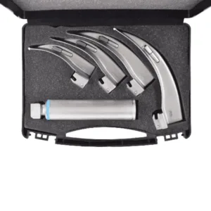 منظار حنجري ستانلس ستيل قابل للتعقيم – 4 سلاح Laryngoscope Stainless Steel – 4 Blades